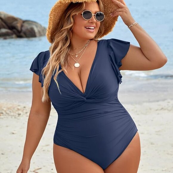 Blooming Jelly Womens Tummy Control Swimsuit - Picture 4 of 6